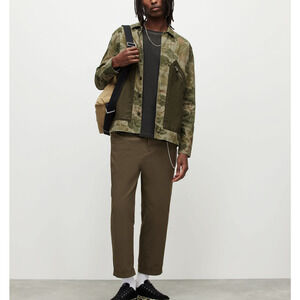 Allsaints 'Insignia' Green Camouflage Overshirt Size M - NWT